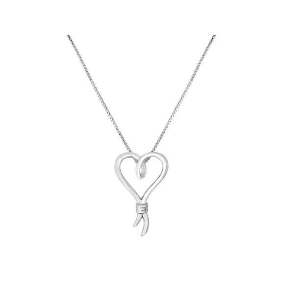 Knots of Love Sterling Silver Fashion Pendant, 18" Chain