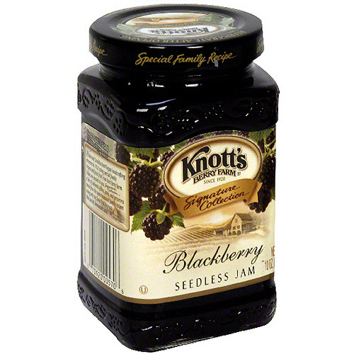 Knott's Berry Farm Blackberry Seedless Jam, 10 oz (Pack of 6)