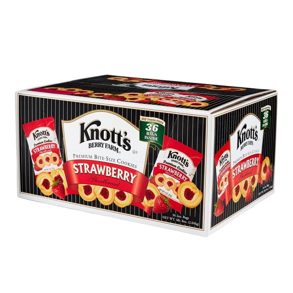 Knott's Berry Farm Strawberry Shortbread Cookies, 2 oz., 36 pk.