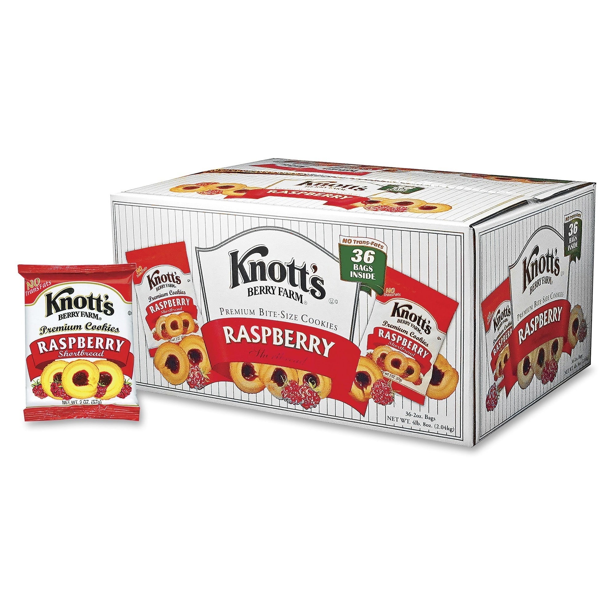 Knott's Raspberry-Filled Cookies, Bite-Sized, 2 Oz, 36 Ct