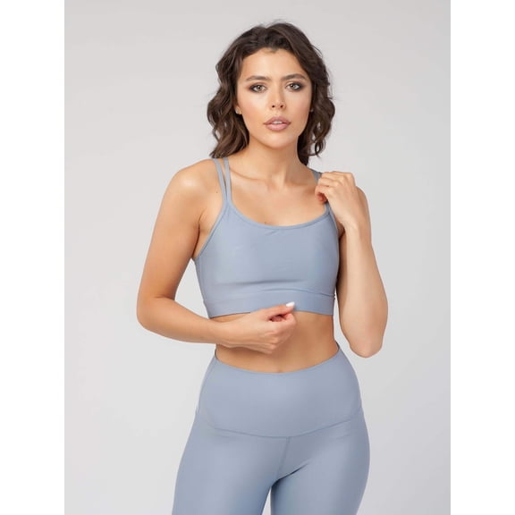 Women’s Knotted Back Sports Bra, Moisture Wicking Comfortable Activewear