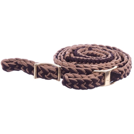 Knotted Braided Barrel Rein, 8 ft Color: Turquoise
