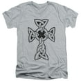 thumbnail image 1 of - Knotted Celtic Cross - Slim Fit V Neck Shirt - Large, 1 of 2