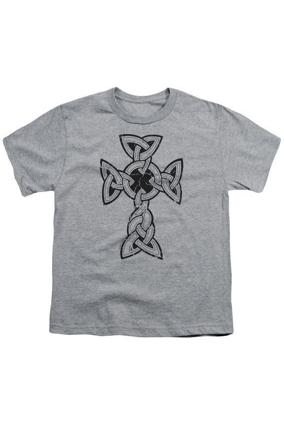 - Knotted Celtic Cross - Youth Short Sleeve Shirt - X-Large