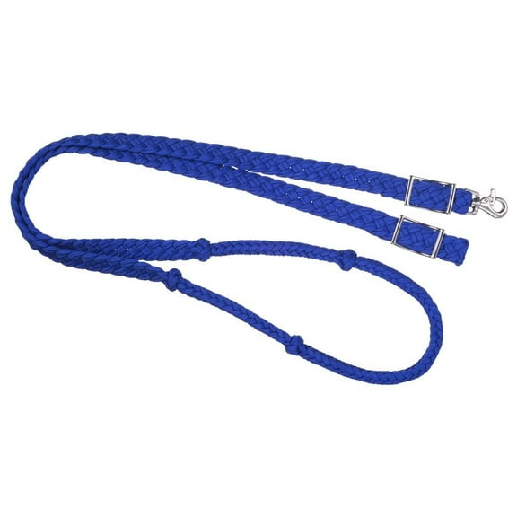 Knotted Cord Barrel Reins withSnap