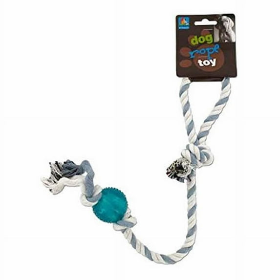 Knotted Rope Dog Toy with Ball Wondertrail