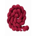 thumbnail image 1 of Knotted Throw Pillow: 1m Soft PP Cotton Wool - Like Decor, Multi - Functional Home Decoration For Sofa/Bed, Ideal Gift for Living/Game Rooms,Wine, 1 of 5