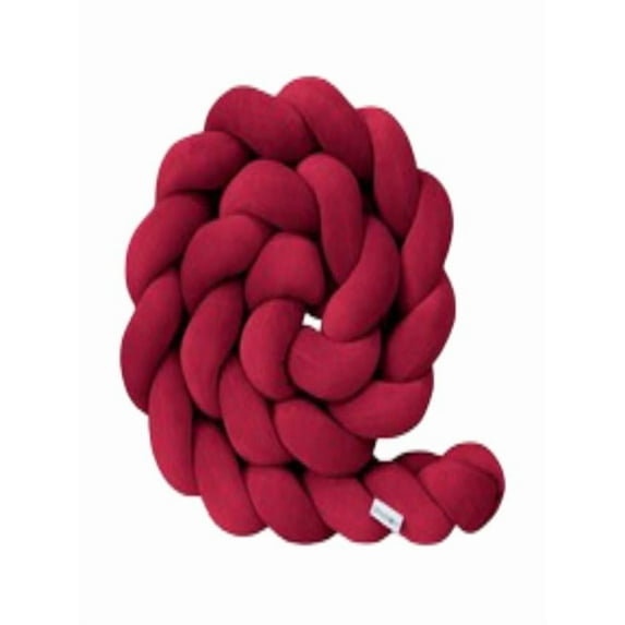 Knotted Throw Pillow: 1m Soft PP Cotton Wool - Like Decor, Multi - Functional Home Decoration For Sofa/Bed, Ideal Gift for Living/Game Rooms,Wine