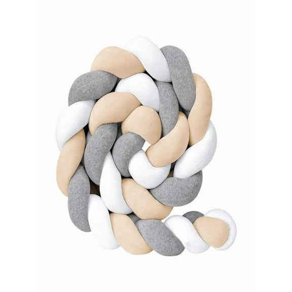 Knotted Throw Pillow: 2m Soft PP Cotton Wool - Like Decor, Multi - Functional Home Decoration for Sofa/Bed, Ideal Gift for Living/Game Rooms,Beige