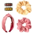 thumbnail image 1 of Knotted Top Headband, Scrunchie and Hair Clip Set, 5-Piece, 1 of 7