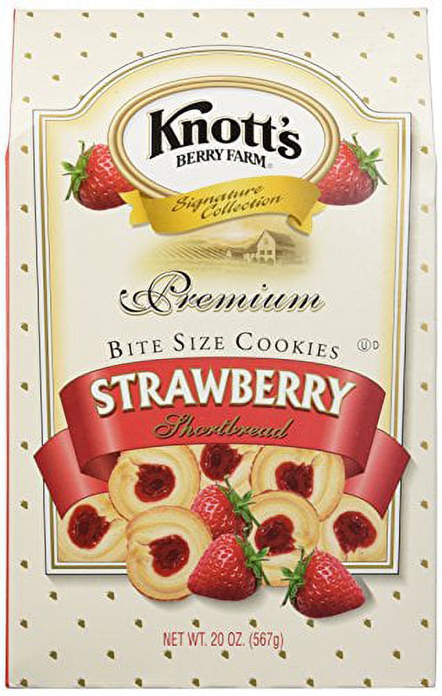 Knotts Berry Farm Premium Bite Sized Strawberry Shortbread Cookies 20