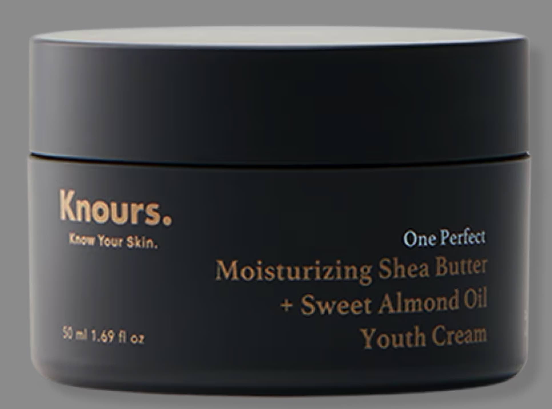 Knours. Moisturizing Shea Butter + Sweet Almond Oil Youth Cream 50ml, Korean Skincare Clean Beauty