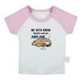 thumbnail image 1 of We Both Know That's Not an Airplane Funny T shirt For Baby, Newborn Babies T-shirts, Infant Tops, 0-24M Kids Graphic Tees Clothing (Short Pink Raglan T-shirt, 0-6 Months), 1 of 4