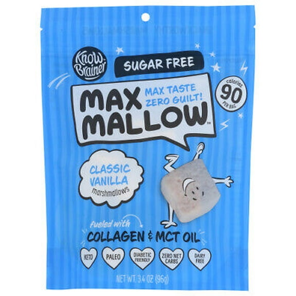 Know Brainer Foods Marshmallows Classic Vanilla 96 g (Pack of 6)