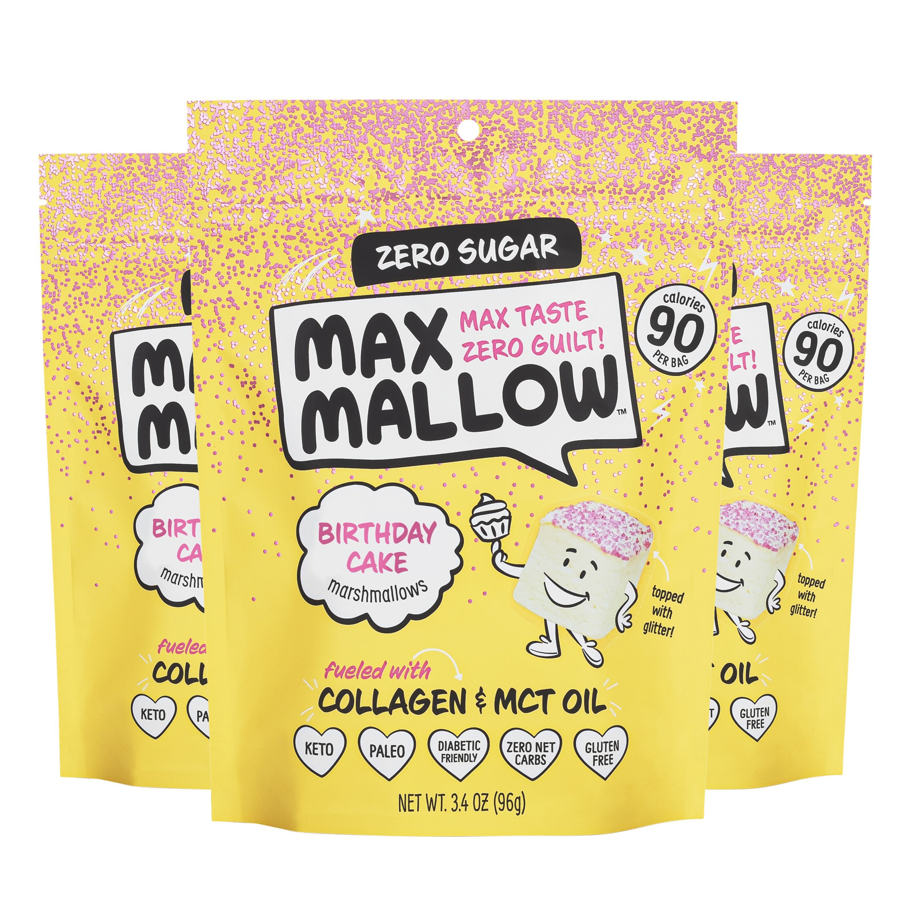 Know Brainer Max Mallow Birthday Cake GuiltFree & Zero Sugar