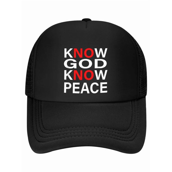 Know God Know Peace, Religious Peace Inspiration Style Baseball Cap