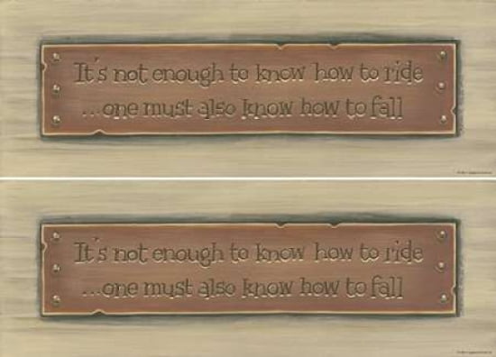 Know How to Ride Canvas Art - Karen Tribbet (20 x 28)