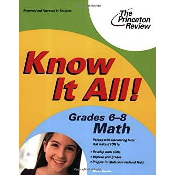 Pre-Owned Know It All! Grades 6-8 Math (Paperback) 0375763767 9780375763762
