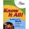 thumbnail image 1 of Pre-Owned Know It All! Grades 9-12 Math (K-12 Study Aids) (Paperback) 0375763775 9780375763779, 1 of 1