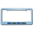 thumbnail image 1 of Know Jesus Know Peace No - Religious License Plate Frame, 1 of 1