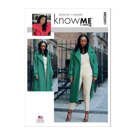 Know Me Sewing Pattern 2001 Women W2 (20W-22W-24W-26W-28W)