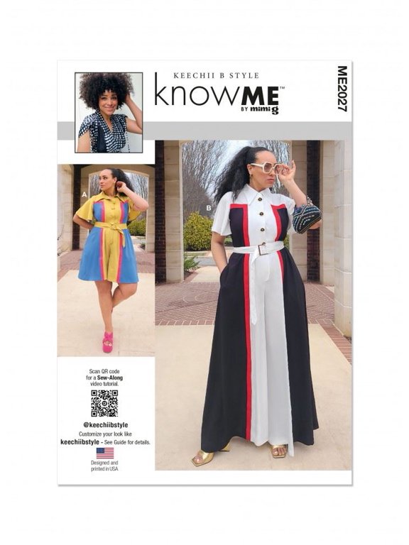 Know Me Sewing Pattern 2027 - Jumpsuits for Women - W2 (20W-22W-24W-26W-28W) - Intermediate