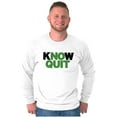 thumbnail image 1 of Know No Quit Motivation Gym Workout Plus Size Long Sleeve Graphic Tee Shirt Brisco Brands 3X, 1 of 5