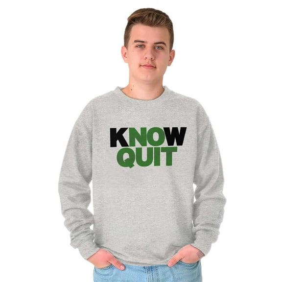 Know No Quit Motivation Gym Workout Unisex Plus Fleece Graphic Sweatshirt Brisco Brands 2X