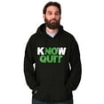 thumbnail image 1 of Know No Quit Motivation Gym Workout Unisex Plus Fleece Graphic Hoodie Brisco Brands 2X, 1 of 5