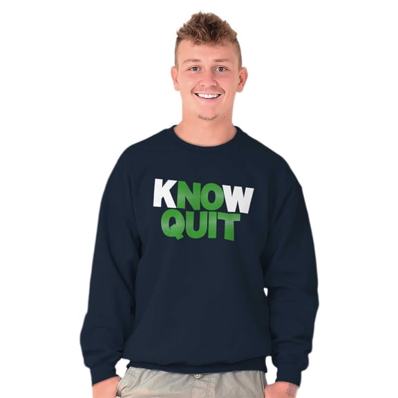 Know No Quit Motivation Gym Workout Unisex Plus Fleece Graphic Sweatshirt Brisco Brands 3X