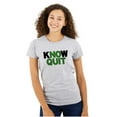 thumbnail image 1 of Know No Quit Motivation Gym Workout Womens Slim Fit Graphic Tee Brisco Brands L, 1 of 5