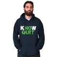 thumbnail image 1 of Know Quit Motivation Workout Exercise Hoodie Sweatshirt Women Men Brisco Brands M, 1 of 6