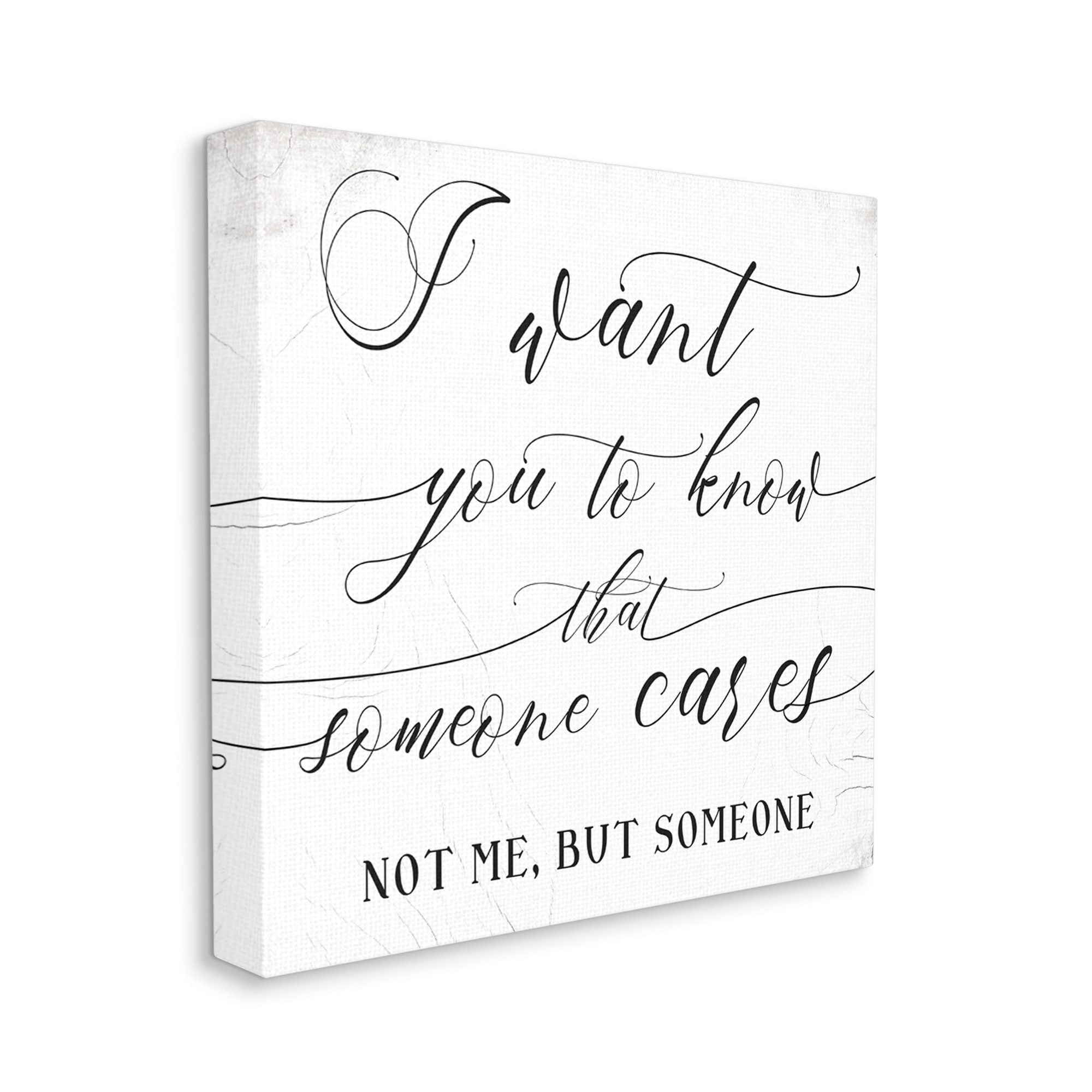 Stupell Industries Know that Someone Cares Quote Humorous Friendship ,24 x 24,Designed by Daphne Polselli