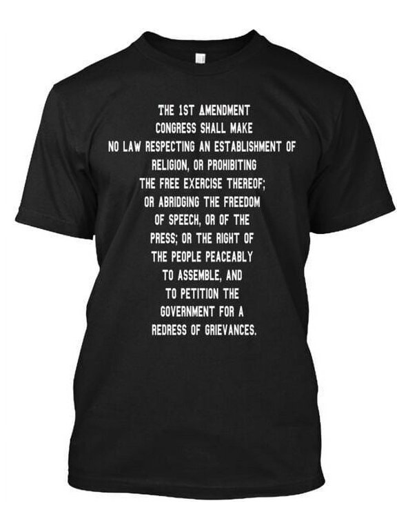 Know The 1st Amendment T-Shirt Made in the USA Size S to 5XL