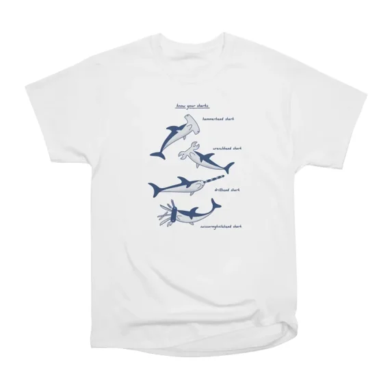 Know Your Sharks T-Shirt Tee Gift For Him Merch For Her Apparel For Friend