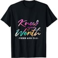 thumbnail image 1 of Know Your Worth Then Add Tax T-Shirt, 1 of 4