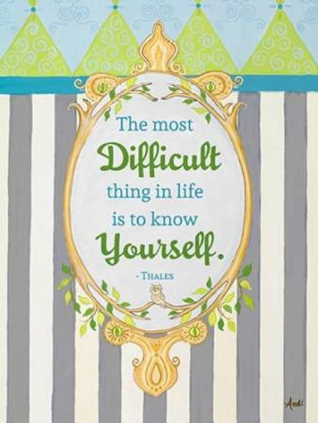 Know Yourself Canvas Art - Andi Metz (22 x 28)