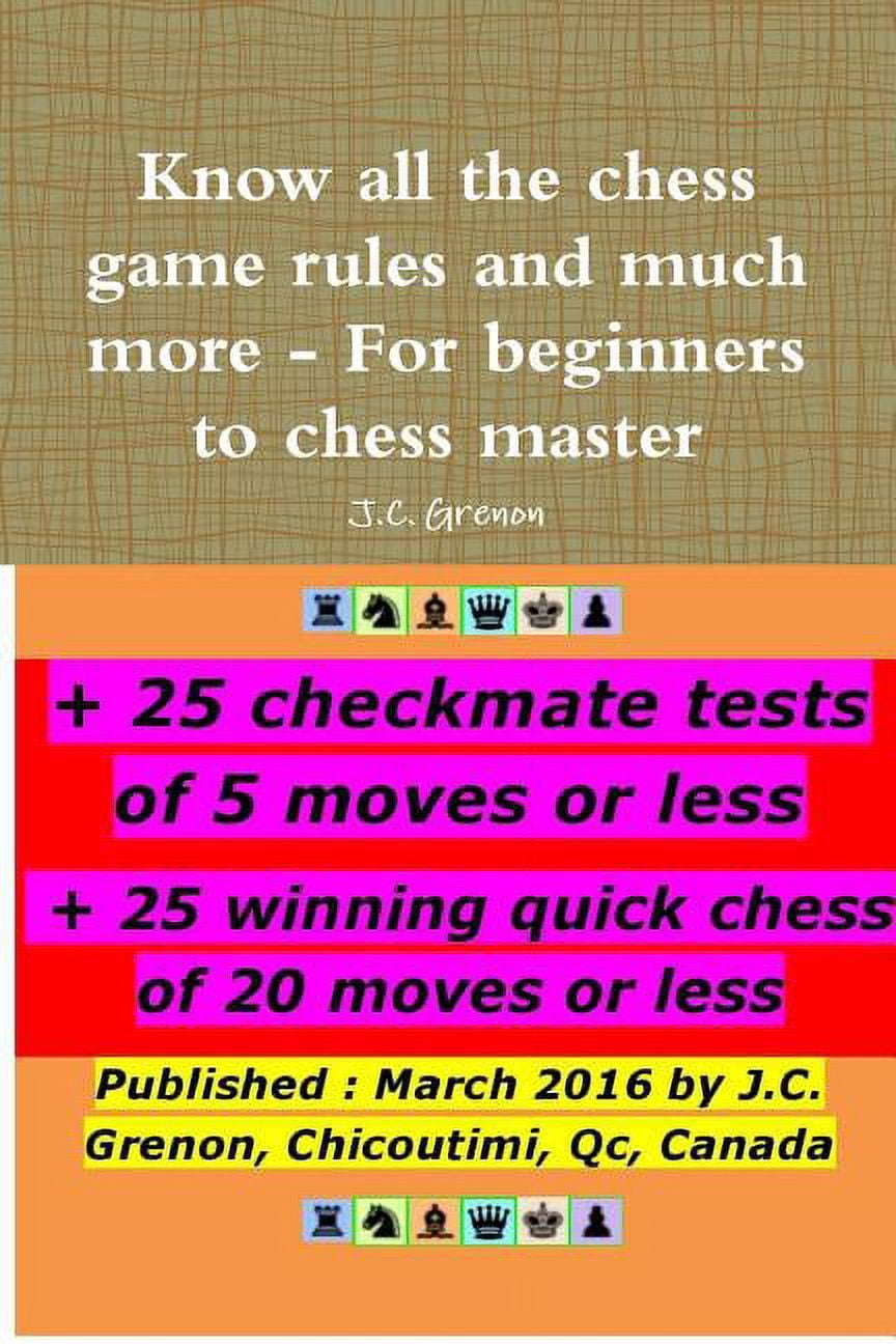 Know all the chess rules and much more (Paperback) - Walmart.com