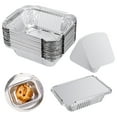 thumbnail image 1 of Knowbie 40Pack 5 * 4in Small Disposable Aluminum Pan with Lid, 1lb Capacity Aluminum Foil Food Containers with Strong Seal for Carry Out, 1 of 7