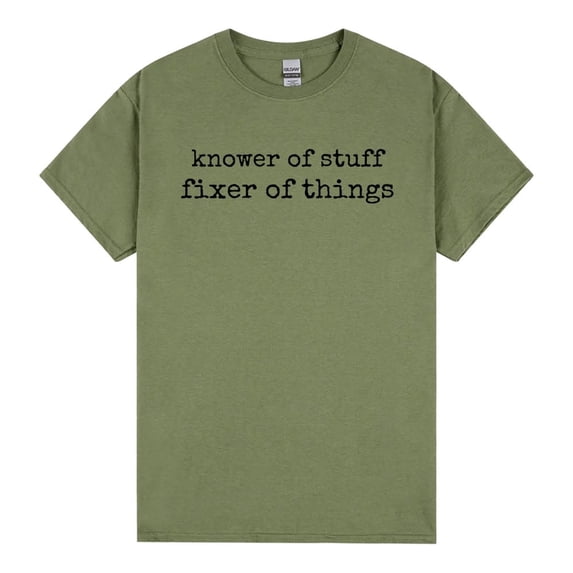 Knower of Stuff Fixer of Things Shirt, Funny Handyman T-shirt, Dad Gift, Father’s Day Husband Tee