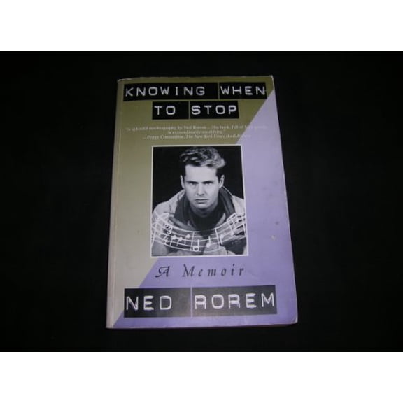 Pre-Owned Knowing When to Stop: A Memoir (Paperback) 0684804409 9780684804408
