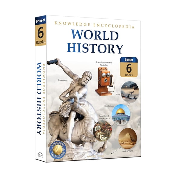 World History - Collection of 6 Books: Knowledge Encyclopedia for Children (Box Set), (Paperback)