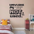 thumbnail image 1 of Knowledge is Useless Quote Video Game Games Gamers Quotes Wall Sticker Art Decal for Girls Boys Room Bedroom Nursery Kindergarten Fun Home Decor Stickers Wall Art Vinyl Decoration Size (30x30 inch), 1 of 3