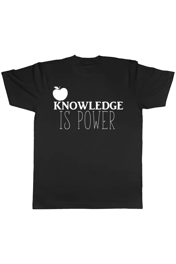 Knowledge is Power Apple Unisex T-Shirt, S-5XL