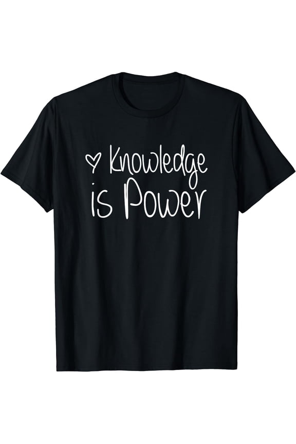 Knowledge is Power Cute Adorable School Teach Learning Kids T-Shirt