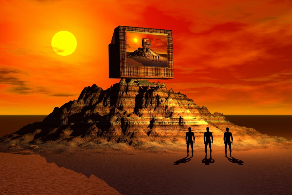 Knowledge of the ancients gave rise to the building of the pyramids Canvas Art - Mark StevensonStocktrek Images (35 x 24)