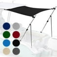 thumbnail image 1 of KNOX Universal T-Top Extension Bimini Tops for Boats Sun Shade Kit, Boat Shade Hard Top Boat Cover Canopy Adjustable Poles, Marine 900D Canvas, Adjustable Height, 67"L x 82"W, (Black), 1 of 9