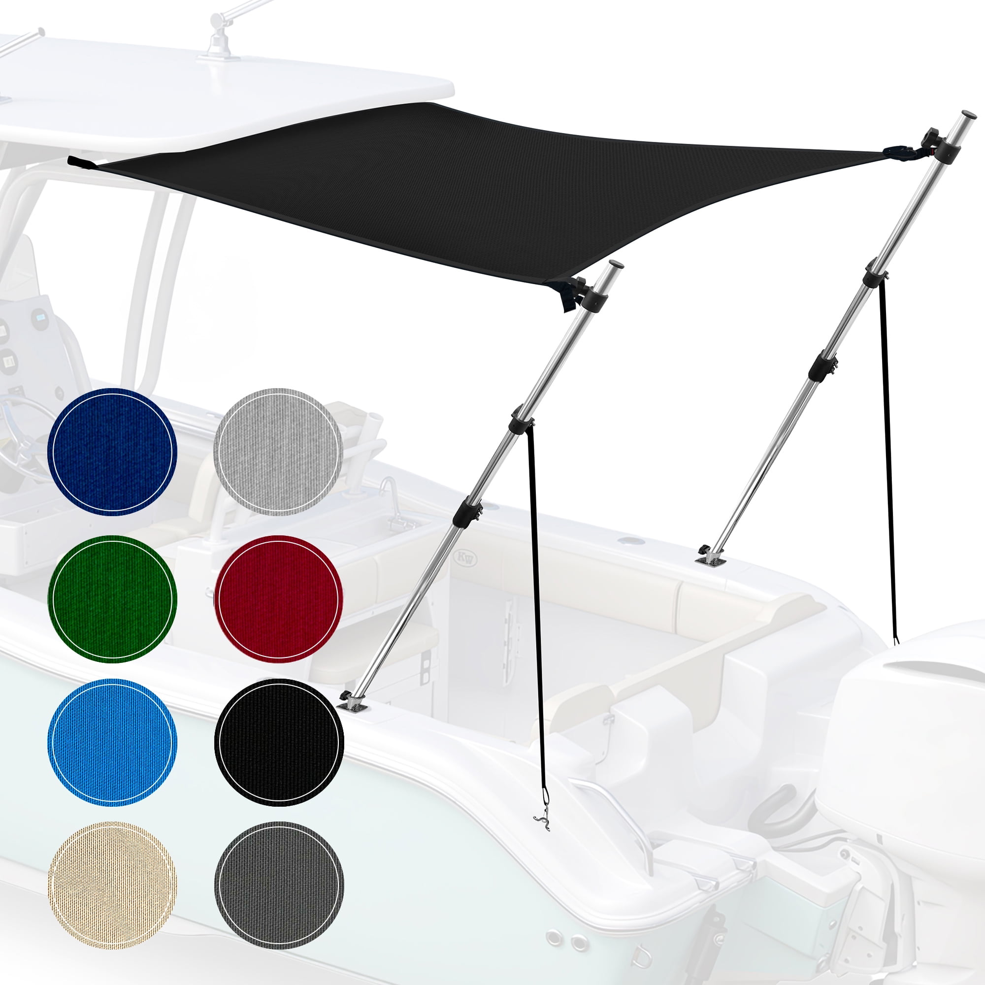 KNOX Universal T-Top Bimini Tops, Sun Shade Kit, Adjustable