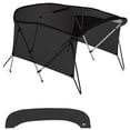 thumbnail image 1 of Knox B33-T33Z-Z3 73-78 in. Universal 3 Bow Bimini Tops for Boats with Detachable Mesh Sidewalls, 900D Marine Canvas, Sun Shade Boat Canopy Kit, Mesh, 1 of 6