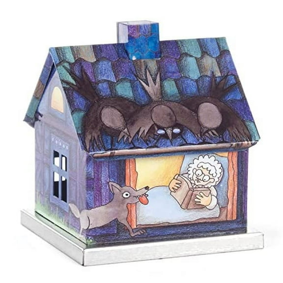 Knox Blue Metal Little Red Riding Hood Smoker House Incense Smoker 2.75 Inch
